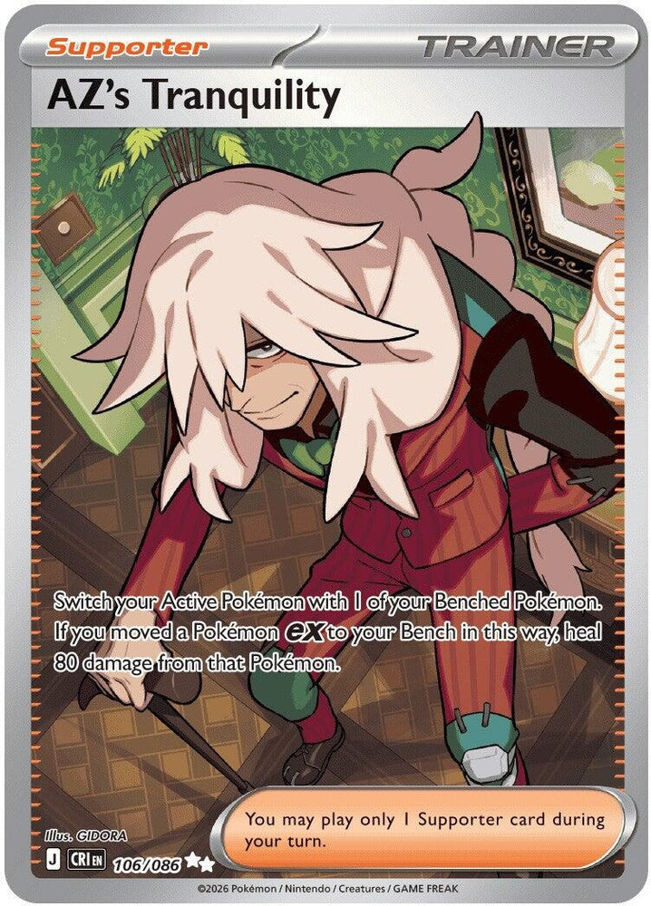 Image for AZ's Tranquility (106/086) (ME04: Chaos Rising) - Pokemon