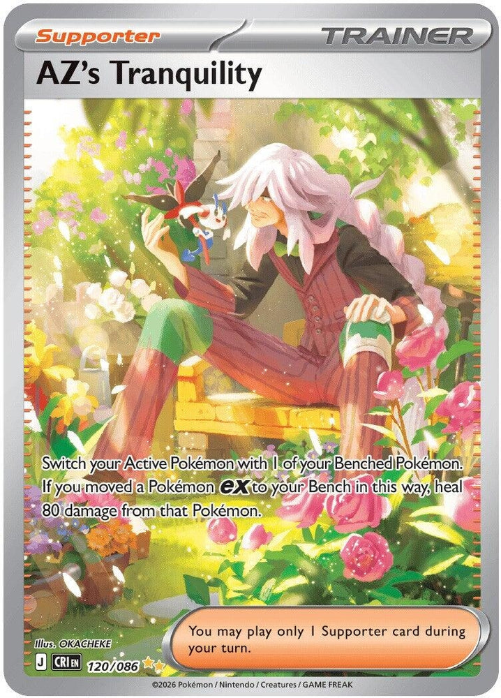 Image for AZ's Tranquility (120/086) (ME04: Chaos Rising) - Pokemon