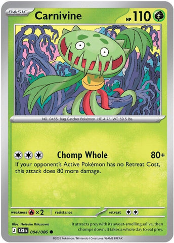 Image for Carnivine (004/086) (ME04: Chaos Rising) - Pokemon