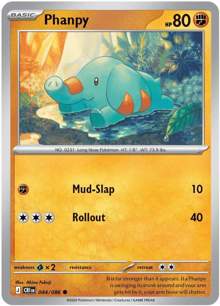 Image for Phanpy (044/086) (ME04: Chaos Rising) - Pokemon