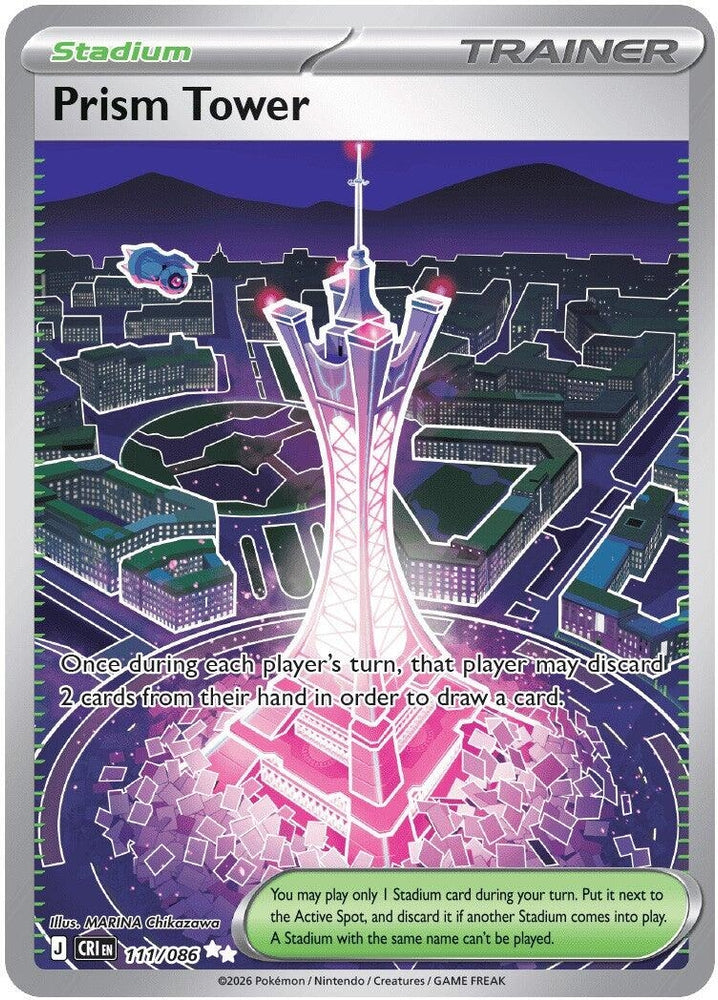 Image for Prism Tower (111/086) (ME04: Chaos Rising) - Pokemon