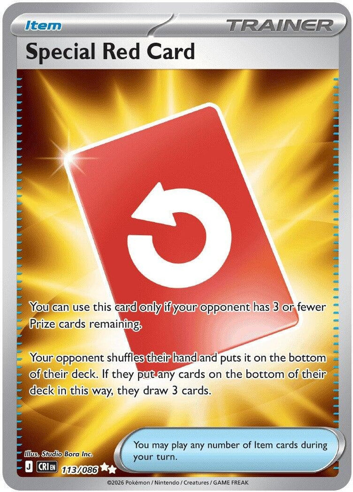 Image for Special Red Card (113/086) (ME04: Chaos Rising) - Pokemon