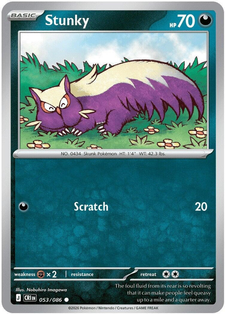 Image for Stunky (053/086) (ME04: Chaos Rising) - Pokemon