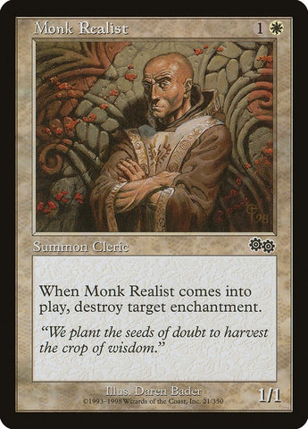 Image for Monk Realist (21) [Urza's Saga]