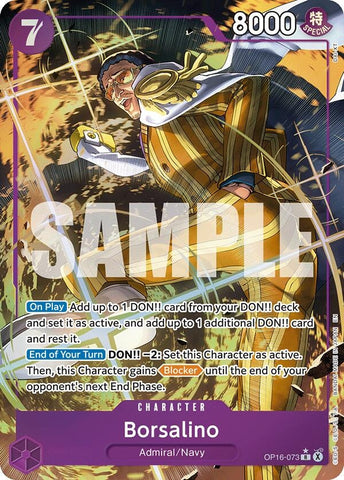 Borsalino (Alternate Art) (OP16-073) (The Time of Battle)