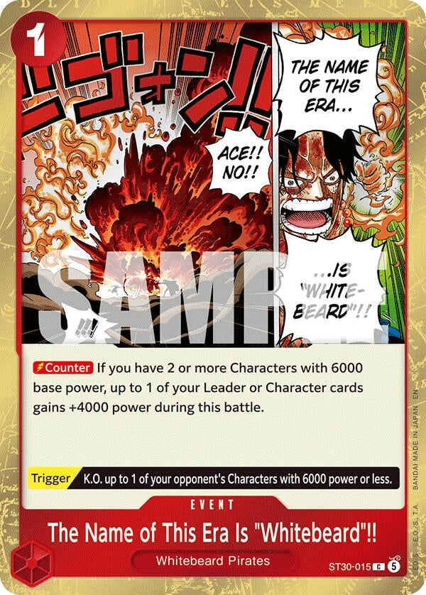 The Name of This Era Is "Whitebeard"!! (ST30-015) (Starter Deck EX: Luffy & Ace)