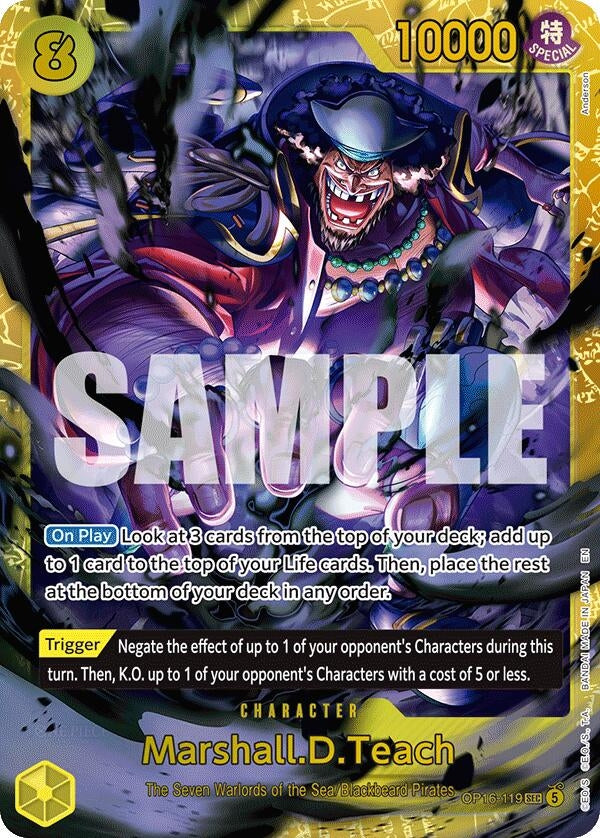 Marshall.D.Teach (119) (OP16-119) (The Time of Battle)