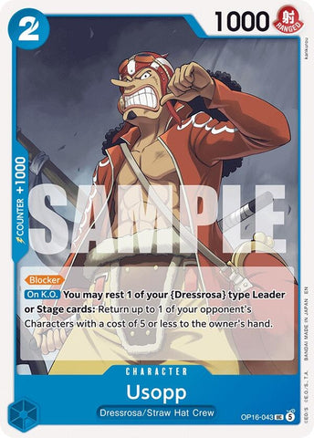 Image for Usopp (OP16-043) (The Time of Battle) - One Piece Card Game