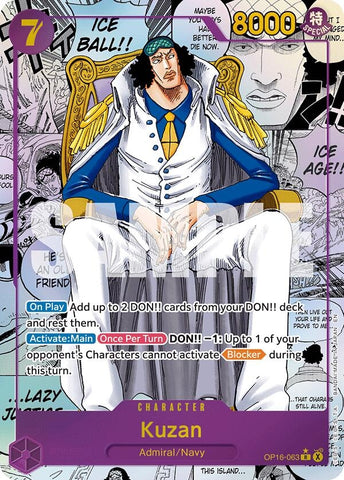 Image for Kuzan (Manga) (OP16-063) (The Time of Battle) - One Piece Card Game