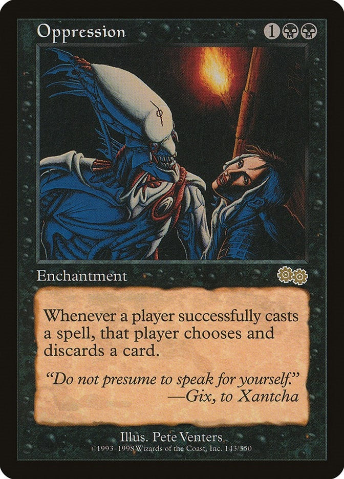 Image for Oppression (143) [Urza's Saga]