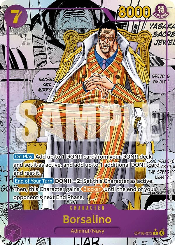 Image for Borsalino (Manga) (OP16-073) (The Time of Battle) - One Piece Card Game