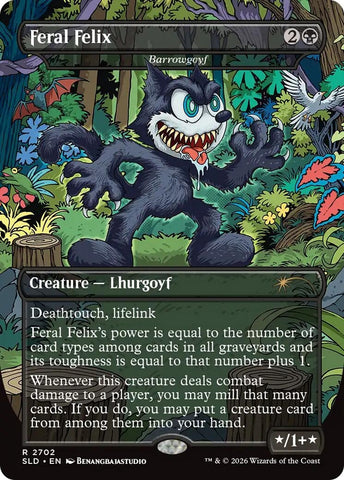 Image for Feral Felix  - Barrowgoyf (2702) (Secret Lair Drop Series) - Magic: The Gathering