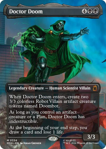 Image for Doctor Doom (Borderless) (336) (336) (Marvel Super Heroes) - Magic: The Gathering