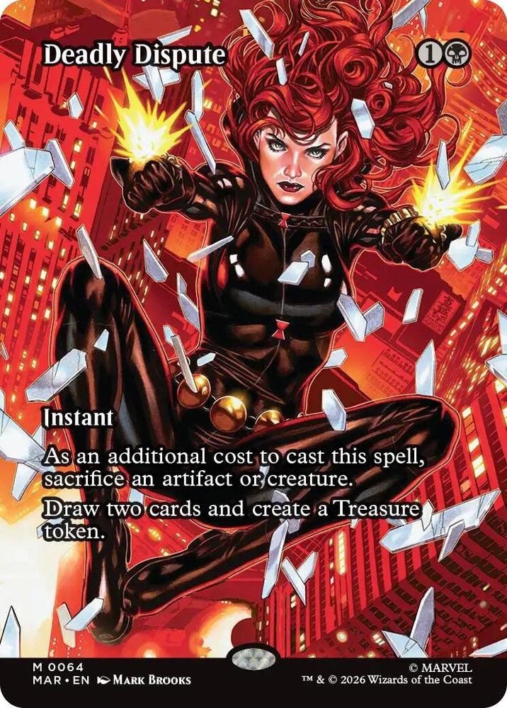 Image for Deadly Dispute (Borderless) (64) (Marvel Universe Eternal-Legal) - Magic: The Gathering
