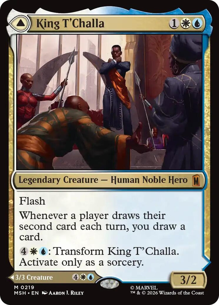 Image for King T'Challa (219) (Marvel Super Heroes) - Magic: The Gathering
