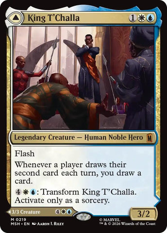 Image for King T'Challa (219) (Marvel Super Heroes) - Magic: The Gathering