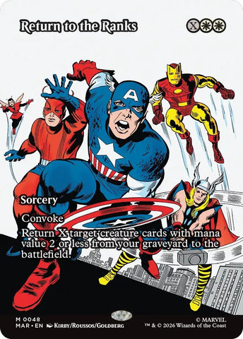 Image for Return to the Ranks (Borderless) (48) (Marvel Universe Eternal-Legal) - Magic: The Gathering