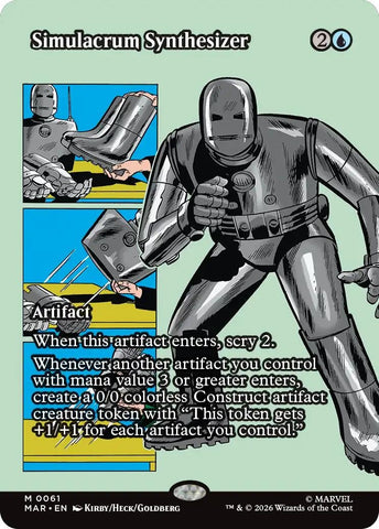 Image for Simulacrum Synthesizer (Borderless) (61) (Marvel Universe Eternal-Legal) - Magic: The Gathering