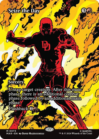 Image for Seize the Day (Borderless) (73) (Marvel Universe Eternal-Legal) - Magic: The Gathering