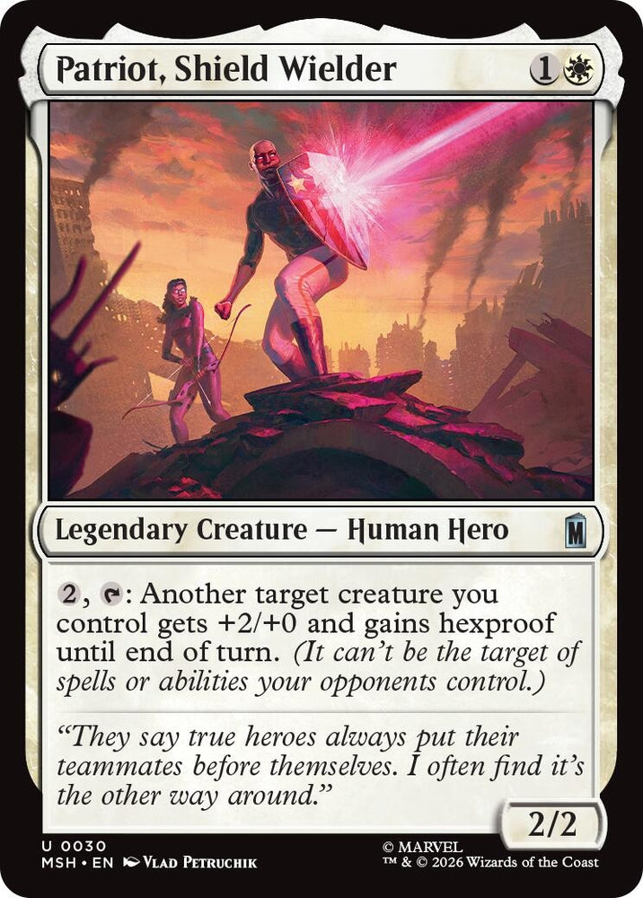 Image for Patriot, Shield Wielder (30) (Marvel Super Heroes) - Magic: The Gathering