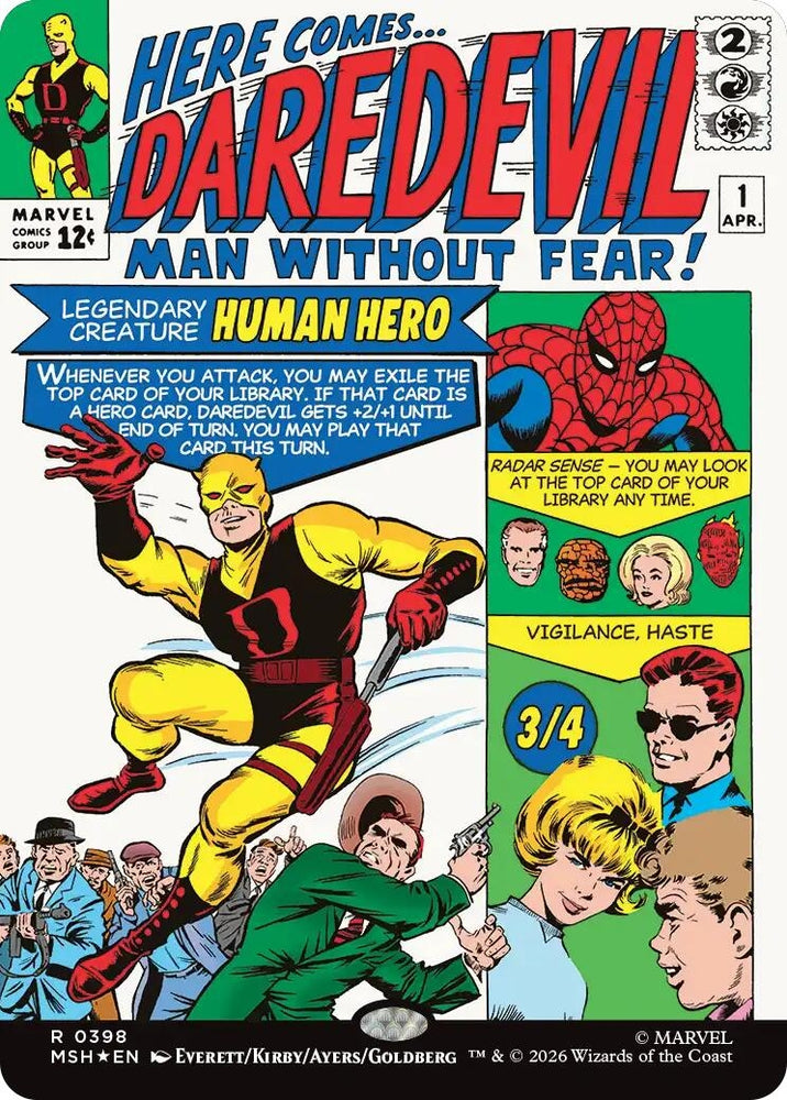Image for Daredevil, Man Without Fear (Borderless) (0398) (398) (Marvel Super Heroes) - Magic: The Gathering