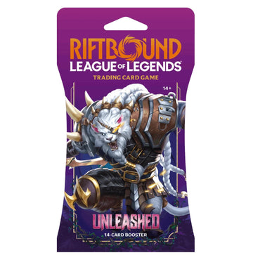 Image for Unleashed - Sleeved Booster Pack - Riftbound: League of Legends Trading Card Game