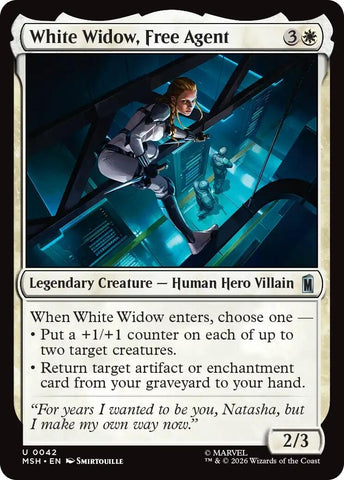 Image for White Widow, Free Agent (42) (Marvel Super Heroes) - Magic: The Gathering