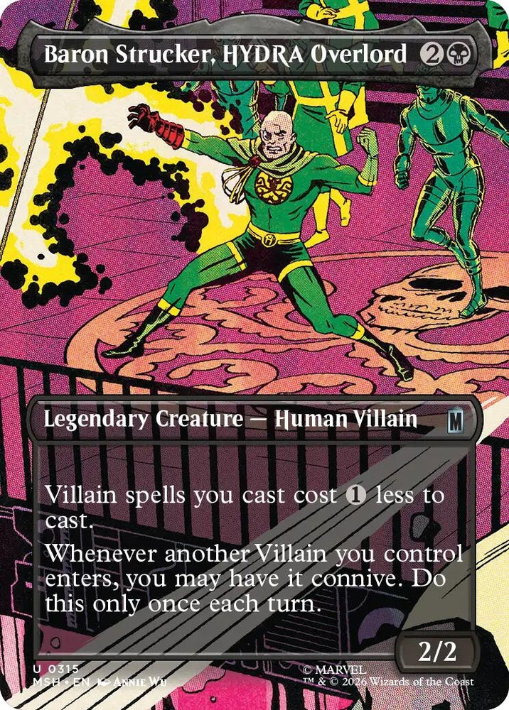 Image for Baron Strucker, HYDRA Overlord (Borderless) (0315) (315) (Marvel Super Heroes) - Magic: The Gathering