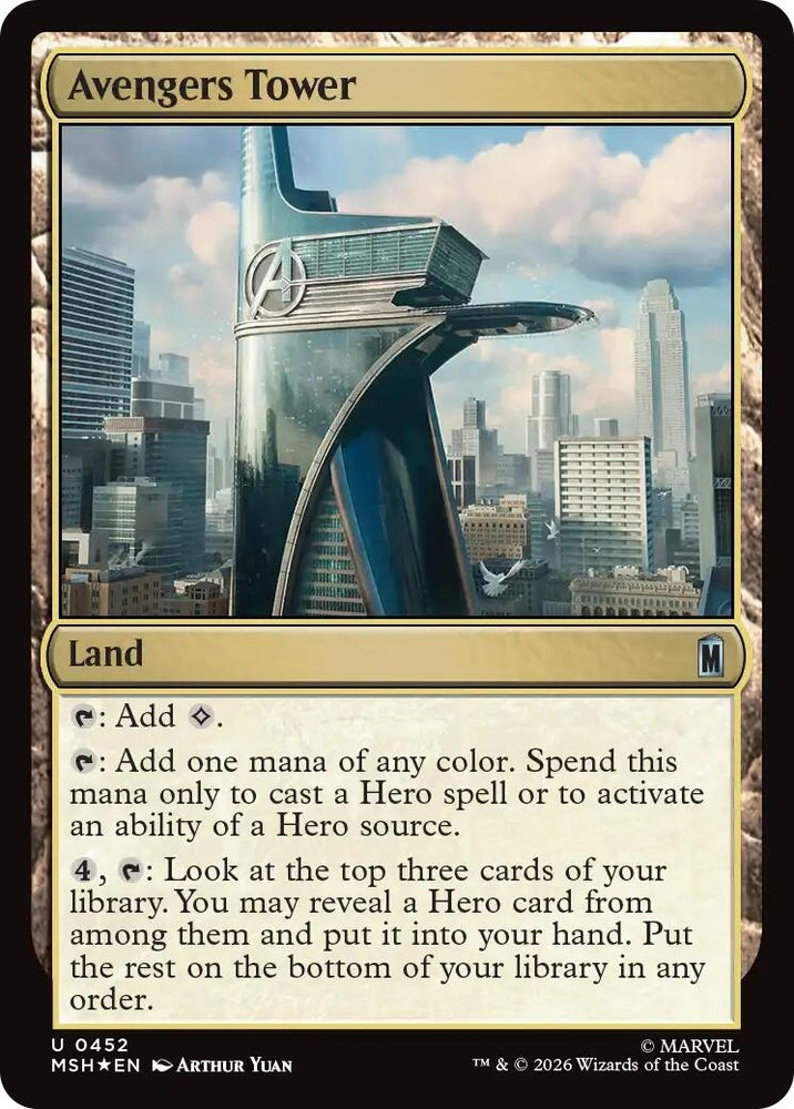 Image for Avengers Tower (Surge Foil) (452) (Marvel Super Heroes) - Magic: The Gathering