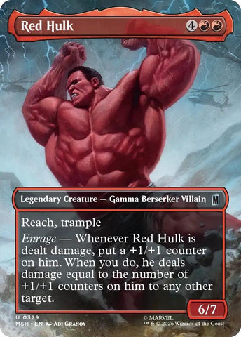 Image for Red Hulk (Borderless) (329) (Marvel Super Heroes) - Magic: The Gathering