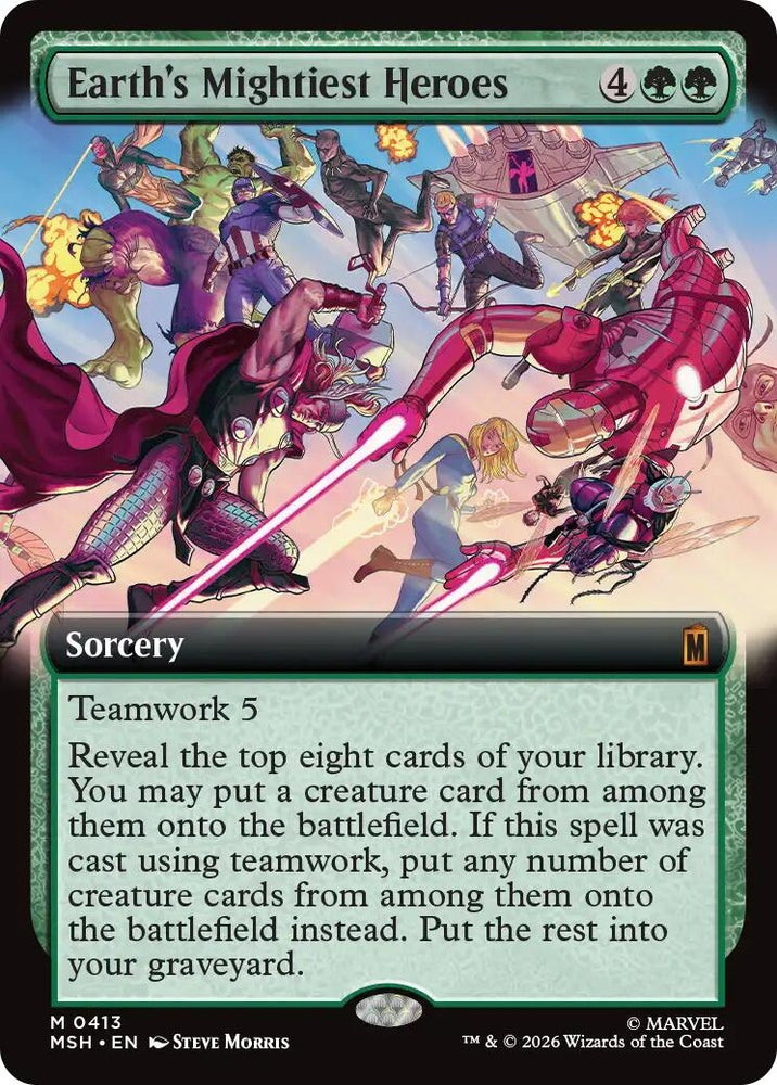 Image for Earth's Mightiest Heroes (Extended Art) (413) (Marvel Super Heroes) - Magic: The Gathering