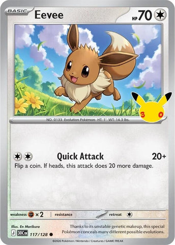 Image for Eevee (117/128) (ME: 30th Celebration) (30C) - Pokemon
