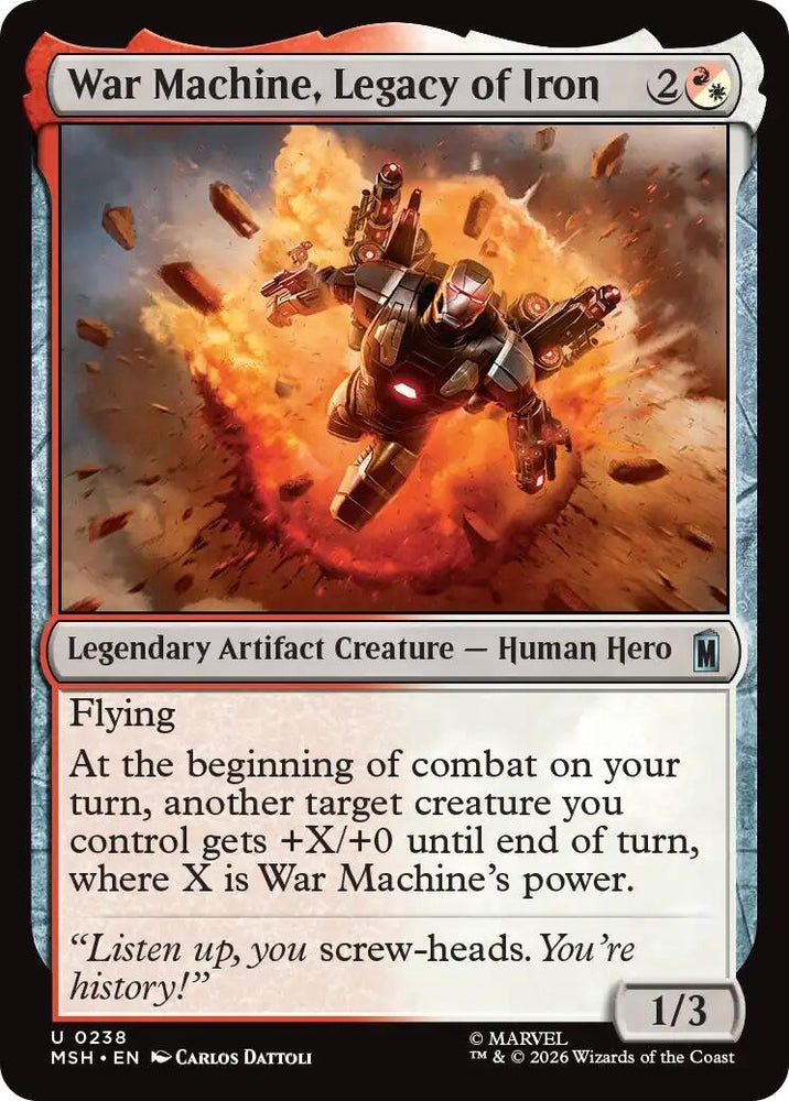 Image for War Machine, Legacy of Iron (238) (Marvel Super Heroes) - Magic: The Gathering