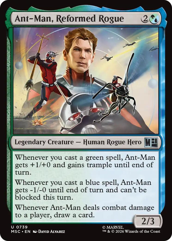 Image for Ant-Man, Reformed Rogue (739) (Commander: Marvel Super Heroes) - Magic: The Gathering