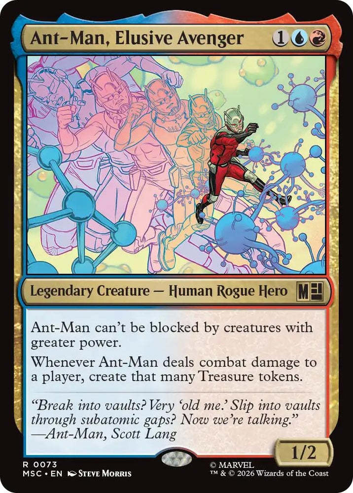 Image for Ant-Man, Elusive Avenger (Surge Foil) (73) (Commander: Marvel Super Heroes) - Magic: The Gathering