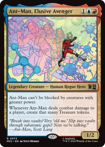 Image for Ant-Man, Elusive Avenger (Surge Foil) (73) (Commander: Marvel Super Heroes) - Magic: The Gathering