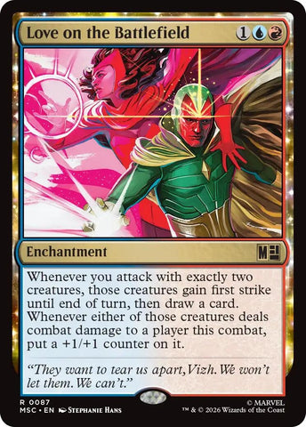 Image for Love on the Battlefield (Surge Foil) (87) (Commander: Marvel Super Heroes) - Magic: The Gathering