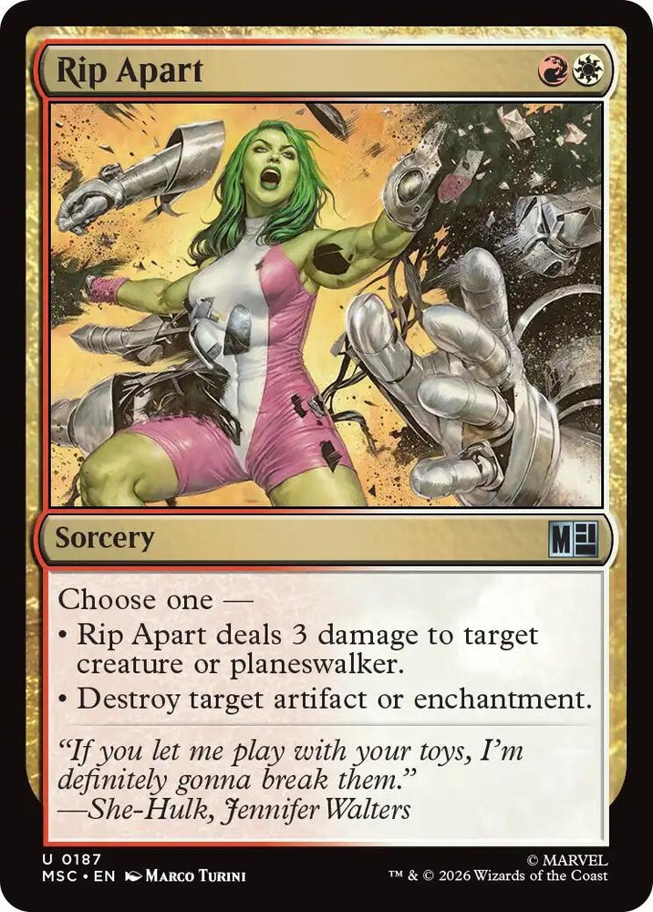 Image for Rip Apart (Surge Foil) (187) (Commander: Marvel Super Heroes) - Magic: The Gathering
