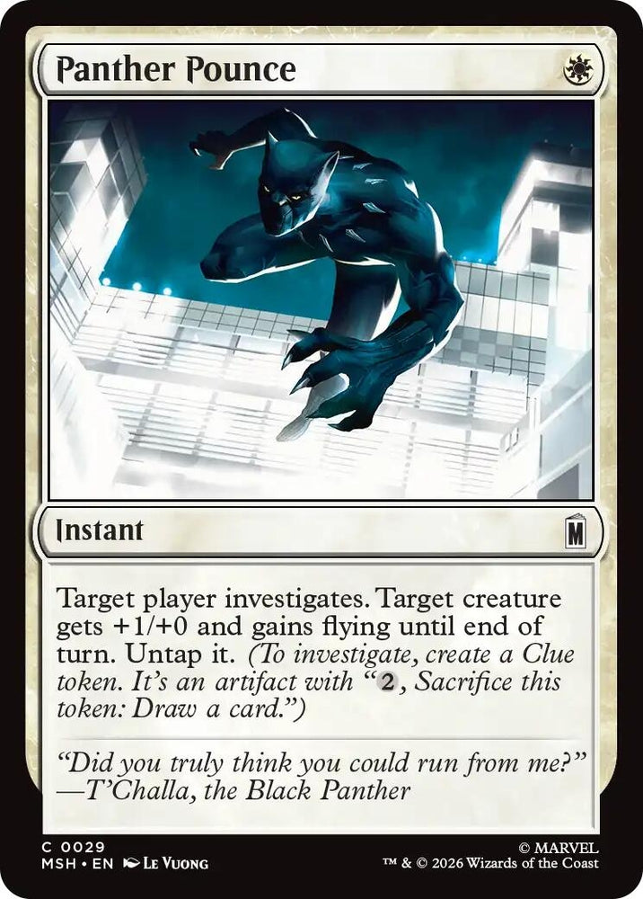 Image for Panther Pounce (29) (Marvel Super Heroes) - Magic: The Gathering