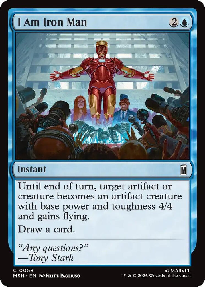 Image for I Am Iron Man (58) (Marvel Super Heroes) - Magic: The Gathering