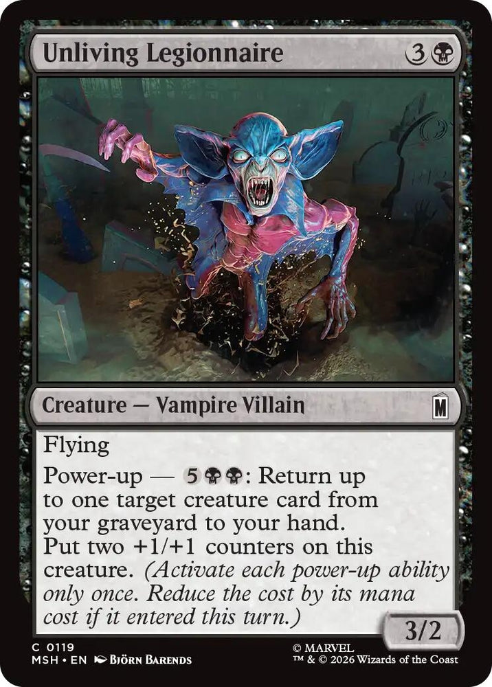 Image for Unliving Legionnaire (119) (Marvel Super Heroes) - Magic: The Gathering