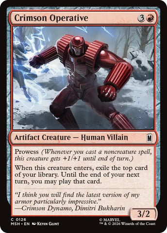Image for Crimson Operative (126) (Marvel Super Heroes) - Magic: The Gathering