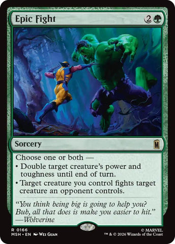 Image for Epic Fight (166) (Marvel Super Heroes) - Magic: The Gathering