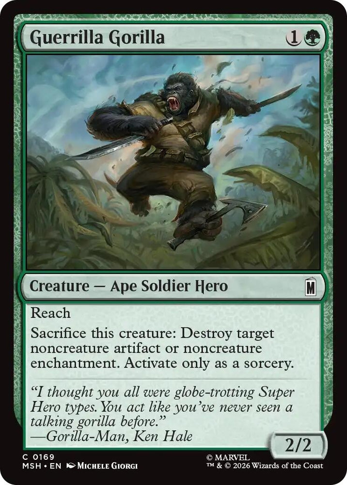 Image for Guerrilla Gorilla (169) (Marvel Super Heroes) - Magic: The Gathering