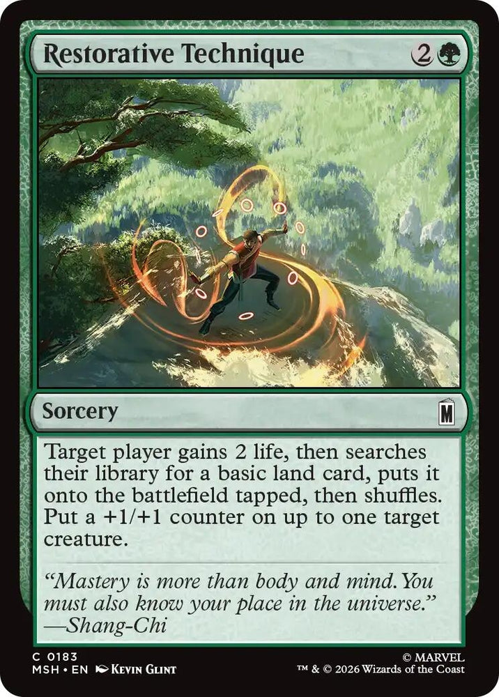 Image for Restorative Technique (183) (Marvel Super Heroes) - Magic: The Gathering