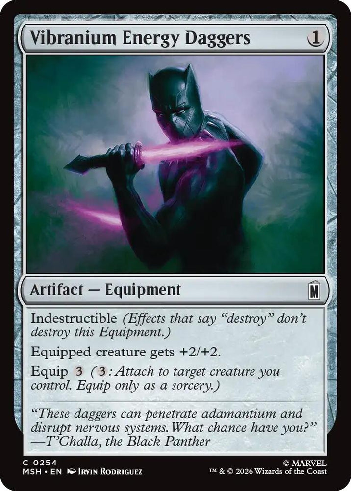 Image for Vibranium Energy Daggers (254) (Marvel Super Heroes) - Magic: The Gathering