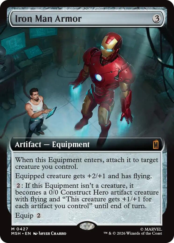 Image for Iron Man Armor (Extended Art) (427) (Marvel Super Heroes) - Magic: The Gathering