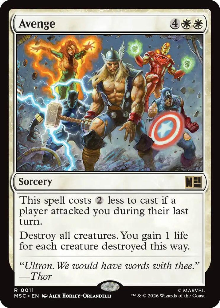 Image for Avenge (11) (Commander: Marvel Super Heroes) - Magic: The Gathering