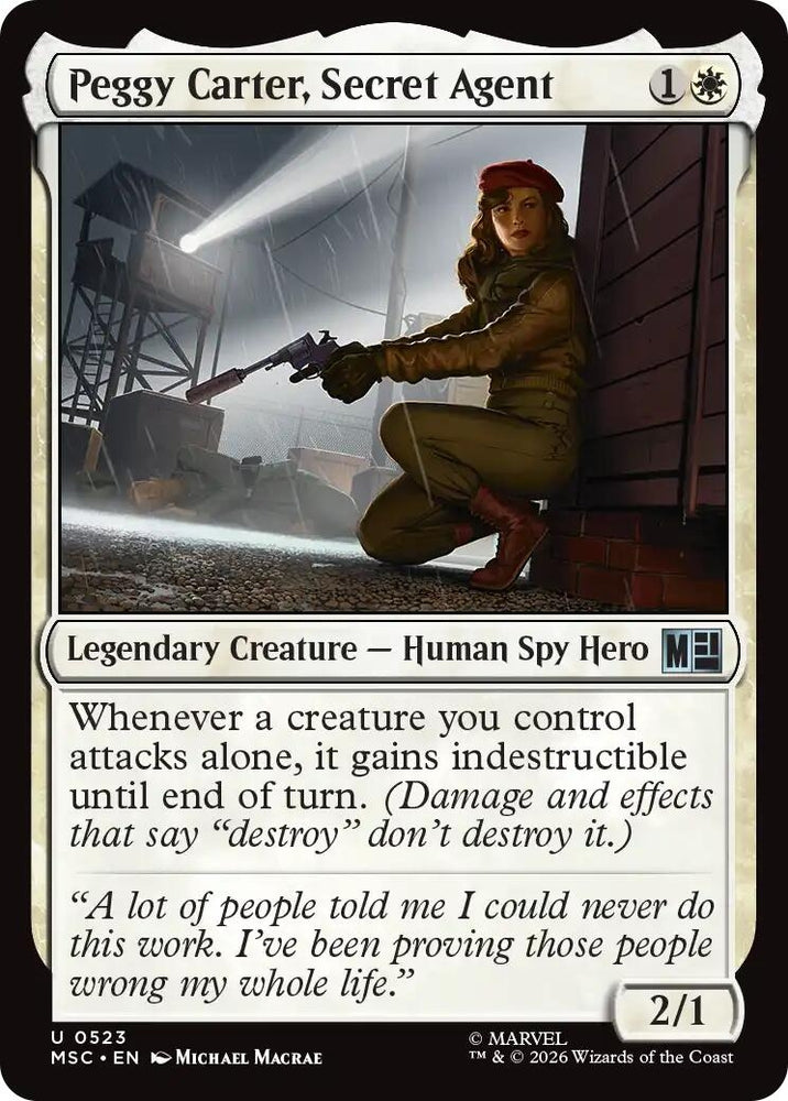 Image for Peggy Carter, Secret Agent (523) (Commander: Marvel Super Heroes) - Magic: The Gathering