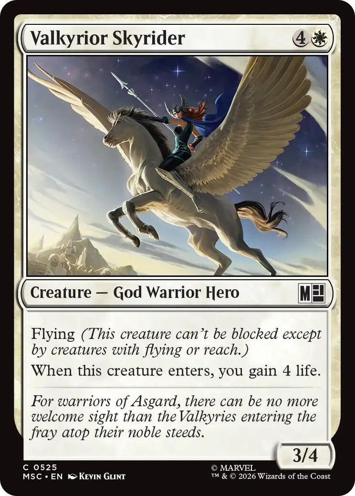 Image for Valkyrior Skyrider (525) (Commander: Marvel Super Heroes) - Magic: The Gathering